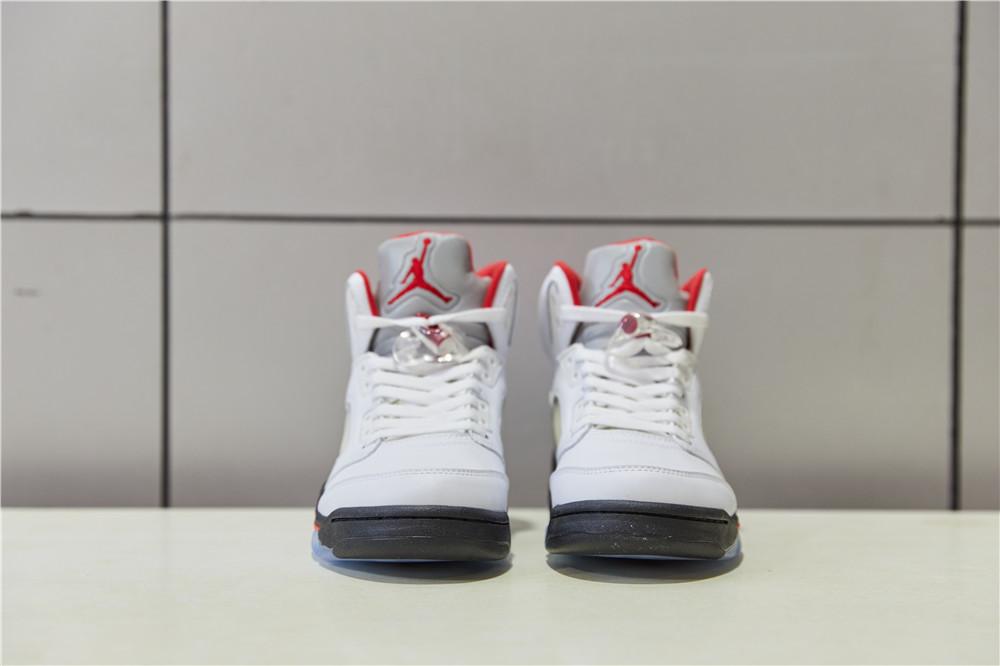 PK GOD Jordan 5 Retro Fire Red Silver Tongue 2020 Retail Materials Ready to Ship